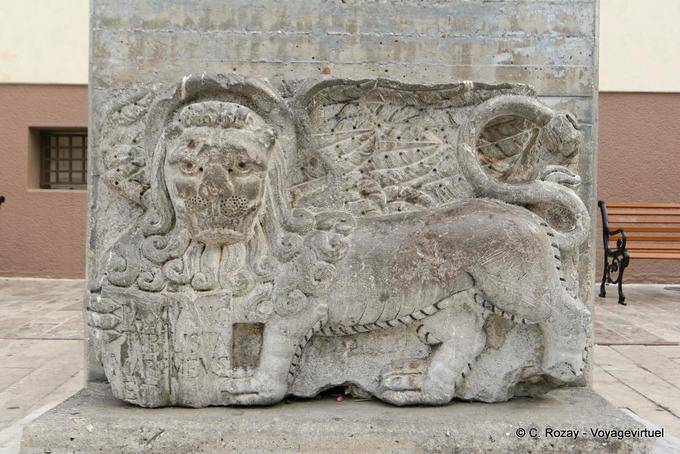 The lion of Venice enthroned in Nafplion - Greece