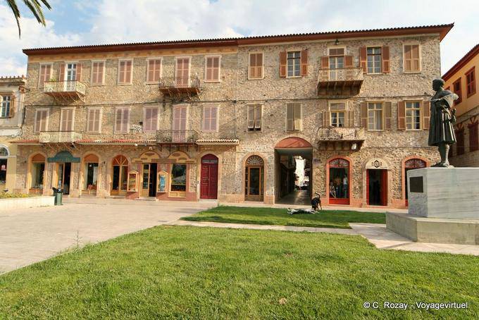 Building instead of the three admirals, Nafplion - Greece