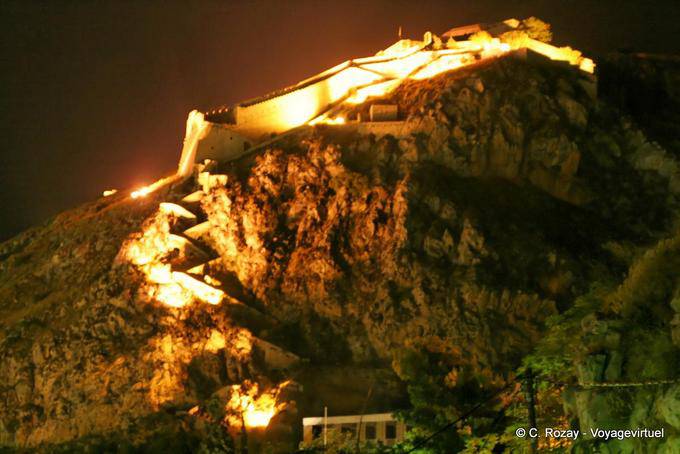 Illuminations on Palamidi, Nafplion - Greece