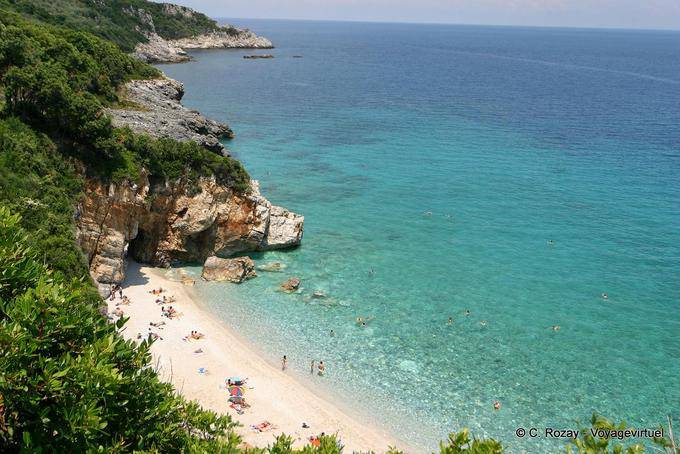 Small beach between rocks, Milopotamos Pelion - Greece