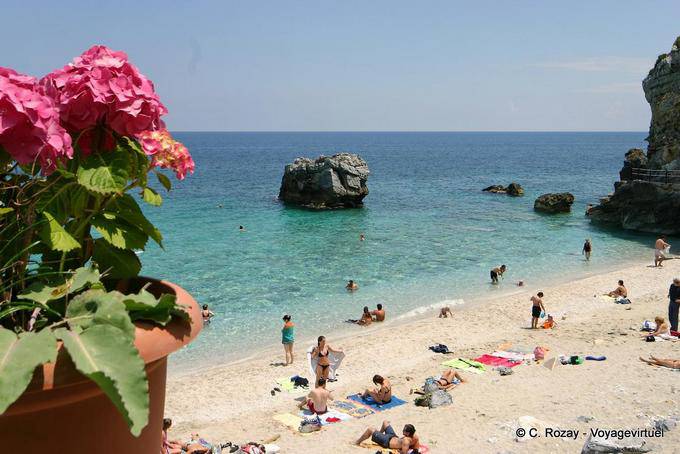 Aegean view the paralia Mylopotamos - Greece