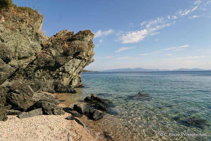 Volcanic rocks by the sea, Afissos, Pelion - Greece