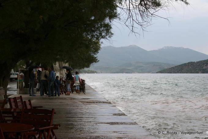 Rainy walk by the sea, Pelion Milina - Greece