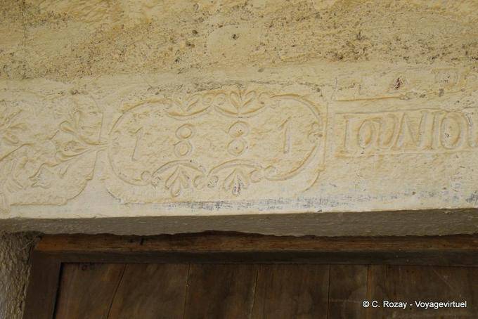 Built in 1881, the top door, Nome Magnesia, Pinakates, Pelion - Greece