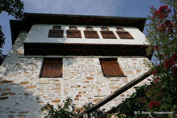 Typical architecture of the village, Pinakates, Pelion - Greece