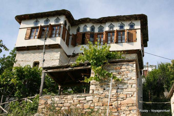 Typical fortified house style, Pinakates, Pelion - Greece