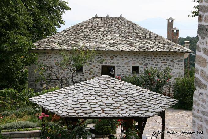 Beautiful slate roof, Vyzitsa, Pelion - Greece