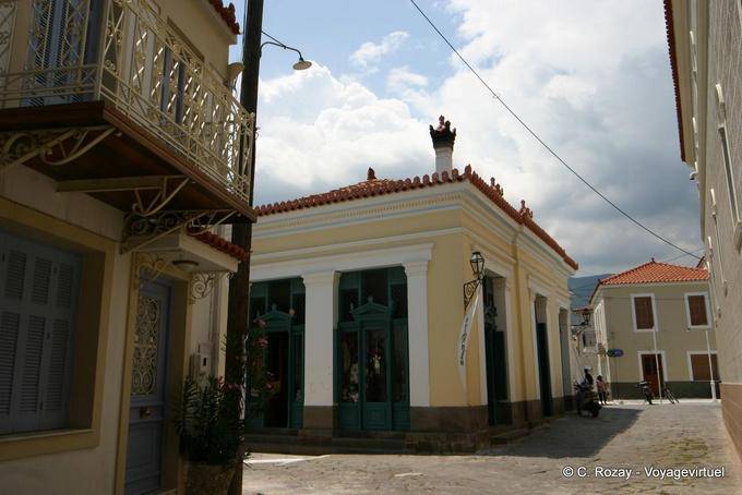 Houses in the center island of Poros - Greece