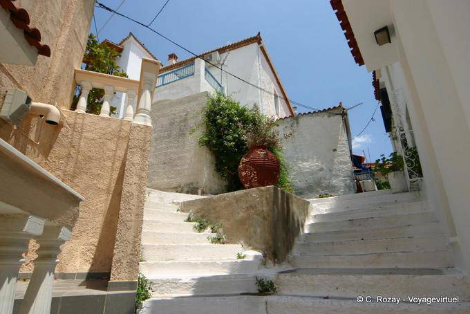 Double staircase, Poros - Greece