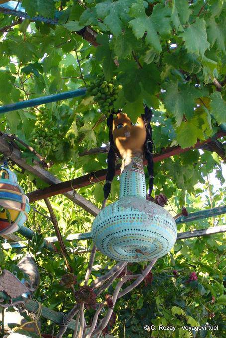 Vine and pumpkin lamp, Poros - Greece