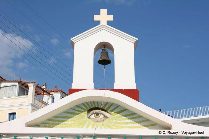 Steeple of the chapel to the eye, Poros - Greece