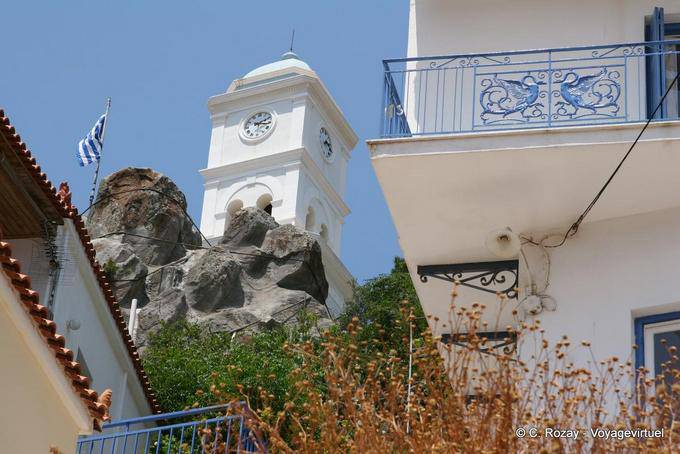 Piton of the clock tower, Poros - Greece