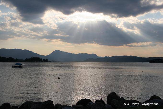 Sun on the bay, Poros - Greece