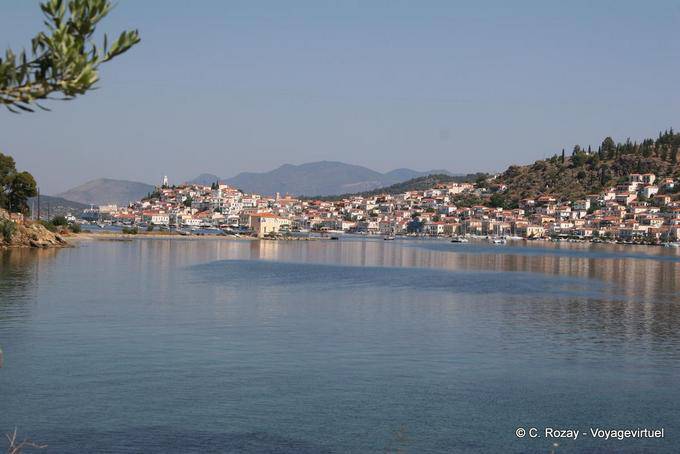 Poros view from the road Ermionis Galatas - Greece