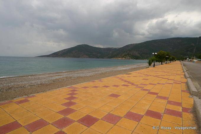 Seaside in Psatha, Gulf of Corinth, Psahatos - Greece