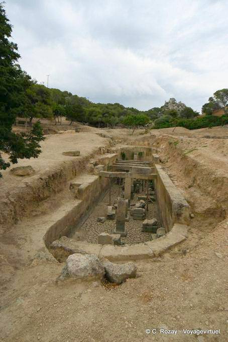 Tank 6 x 21 meters east of the portico, archeology Heraion, Vouliagmeni - Greece