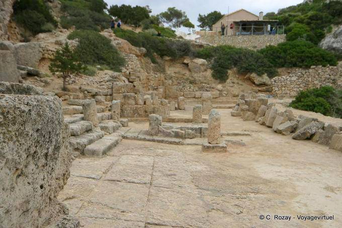 Ruins of the Temple of Hera Archeologikos Choros Ireo, Vouliagmeni - Greece