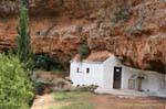 Didyma, Chapel in a meteor crater, Argolides, Dydime, Greece.