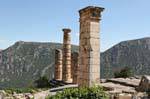 Doric columns, Delphi, Greece.