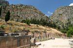 Votive offerings of the Spartans, Delphi, Greece.