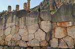 Retaining wall polygonal, Delphi, Greece.