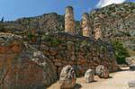 Portico of the Athenians, Delphi, Greece.