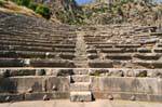 Rows of the theater, Delphi, Greece.