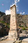 Ancient columns, Delphi, Greece.