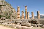 Columns of the Temple of Apollo, Delphi, Greece.
