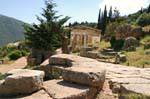 Panorama on Delphi, Greece.