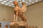 Naxian winged sphinx, Delphi Museum, Greece.