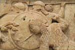 Frieze of the Treasury Siphnians, Gigantomachia, Delphi Museum, Greece.