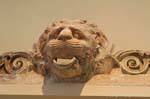 Lion head, sculpture, Museum of Delphi, Greece.