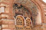 Pediment of the Theotokos Church, Hosios Loukas, Greece.