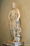 Statue of Asclepius, Archaeological Museum of Epidaurus, Greece.