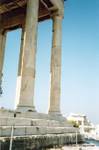 Acropolis, columns of the Parthenon, Athens, Greece.