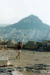 Athens, overlooking Lycabettus Hill, Greece.