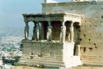 Caryatids of the Erechtheion, Acropolis, Athens, Greece.