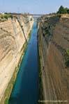 Corinth Canal (Κόρινθος) Korynthos, Greece.