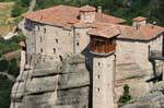View on the Roussanou Monastery, Meteora, Greece.