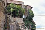 Cable Monastery Varlaam, Meteora, Greece.