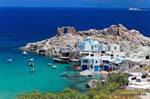 Milos, Firopotamos, view on village, Greece.