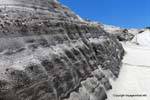 Milos Sarakiniko material cliff, Greece.