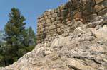 Elements of the Cyclopean walls, Mycenae, Greece.