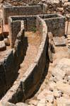 Vertical slabs of the circle enclosing the royal tombs, Mycenae, Greece.