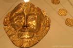 Golden mask of Agamemnon, Mycenae, Greece.