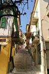 Stairs of a local traboule, Nafplion, Greece.