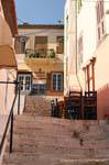 Nafplion staircase from the lower town, Greece.