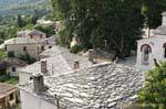 Slate roofs, Pinakates, Pelion, Greece.