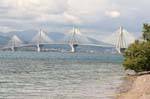 Patras, Charilaos Trikoupis bridge between Rion and Antirion, Greece.